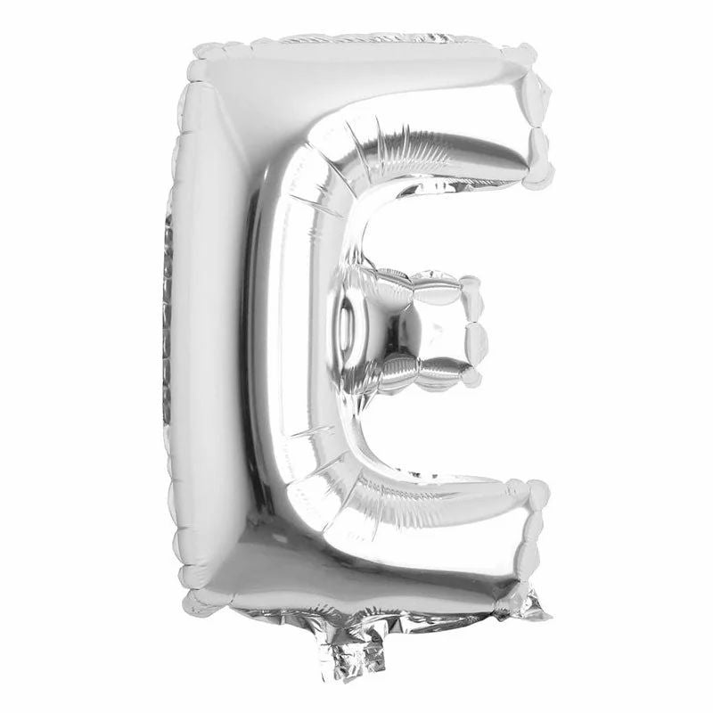 Customized alphabet foil balloons in silver colour