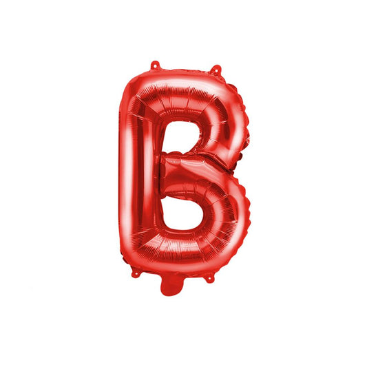 Customized alphabet foil balloons in Red color