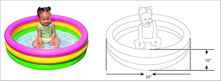 Baby Bath Tub, Multi Color (2 feet) 57107