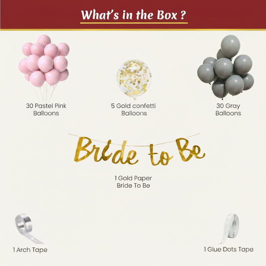 Bride to be Combo - 68 Pcs