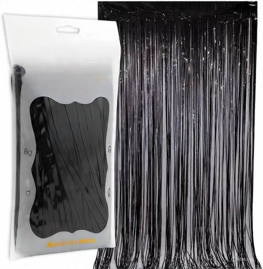 Foil Fringe Curtain Backdrop for Party Decoration - 1 Pc