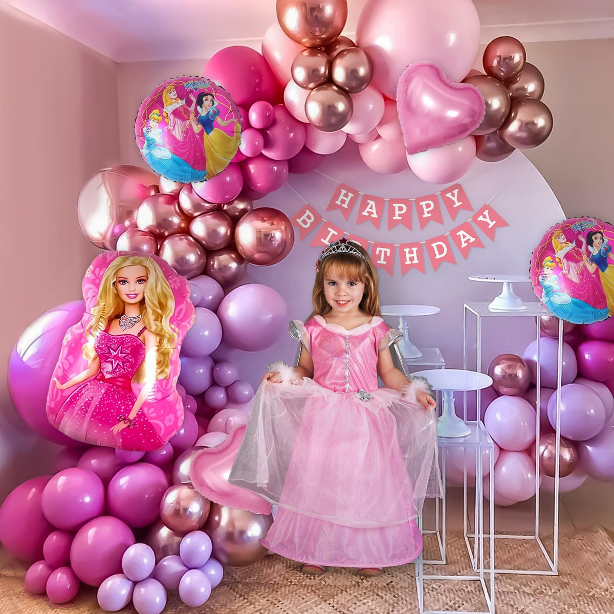 Barbie Theme Birthday Decoration Kit for Girls