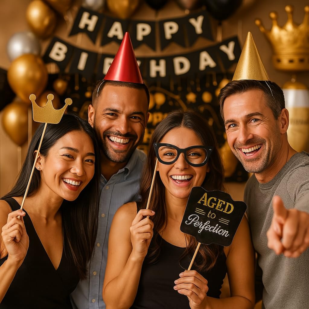 Happy Birthday Decoration Kit for boys-Set of 56 Pcs