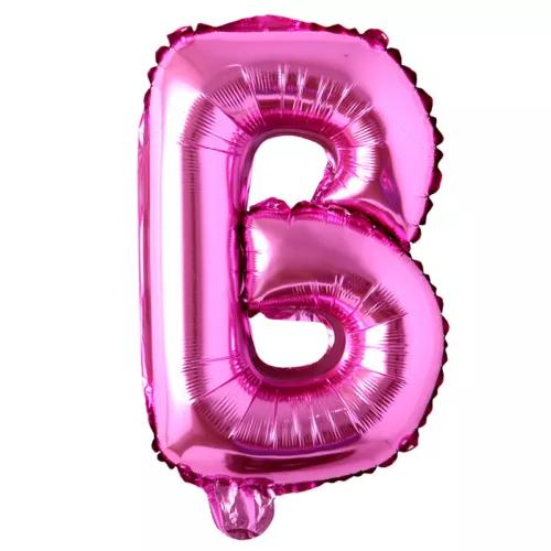 Customized alphabet foil balloons in Pink color