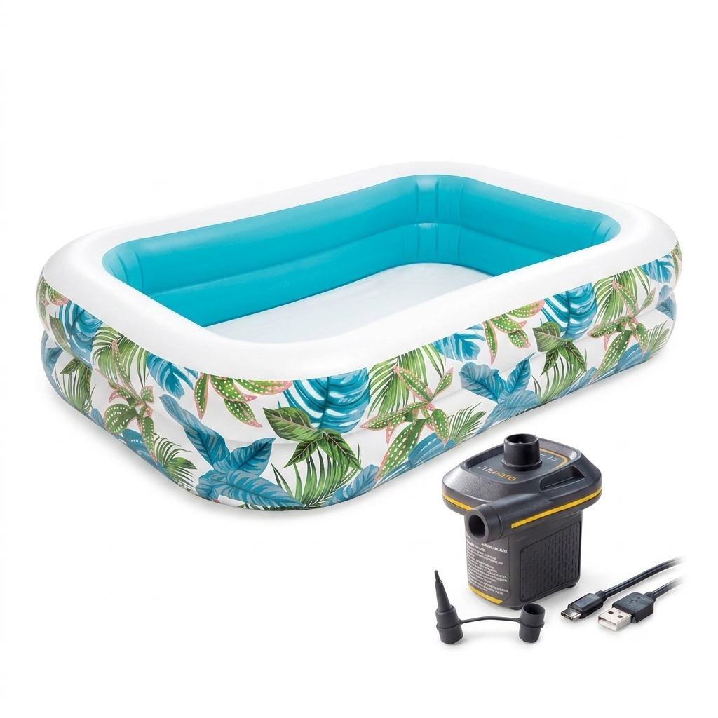 90 x 60 x 19 inches Tropical Swim Center Family Pool 7.5 feet