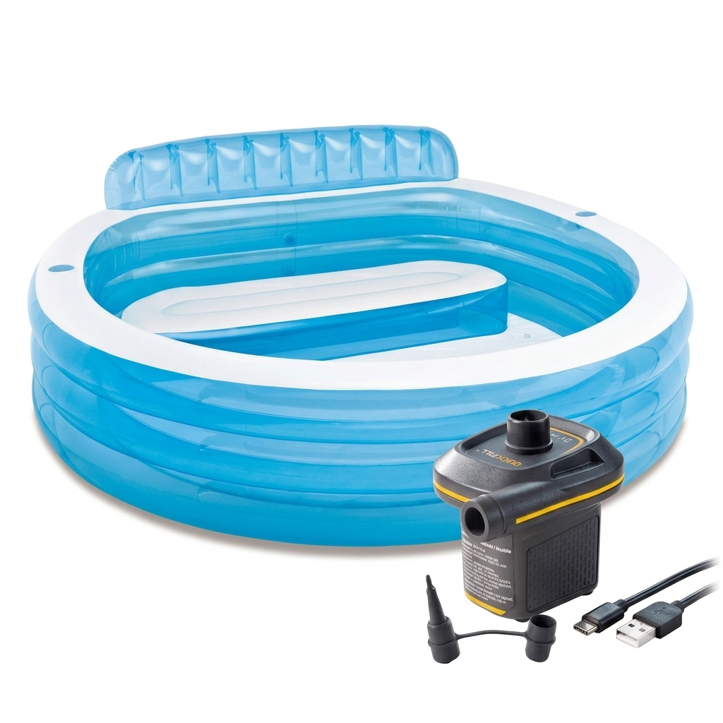 90 x 86 inches Family Lounge Pool 31 inches height