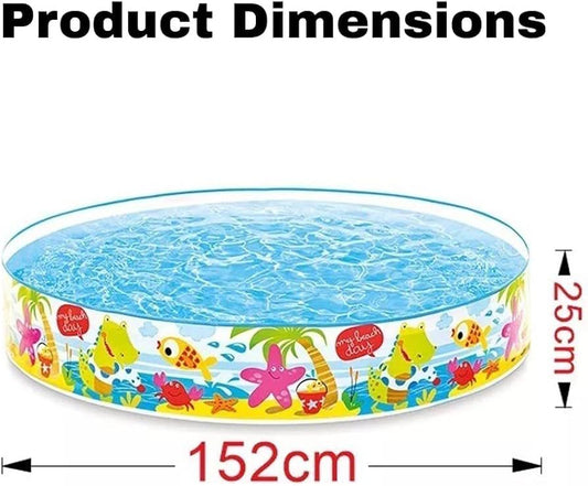 5 Feet Non-Inflatable Swimming Pool for Kids | No Air Pump Needed