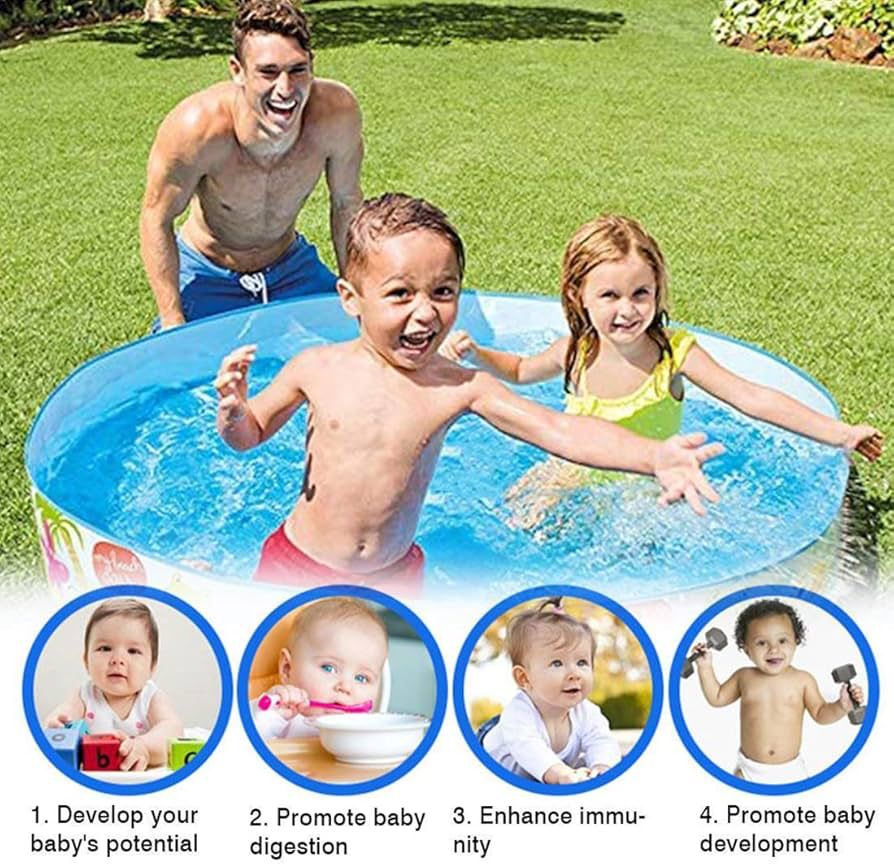 5 Feet Non-Inflatable Swimming Pool for Kids | No Air Pump Needed