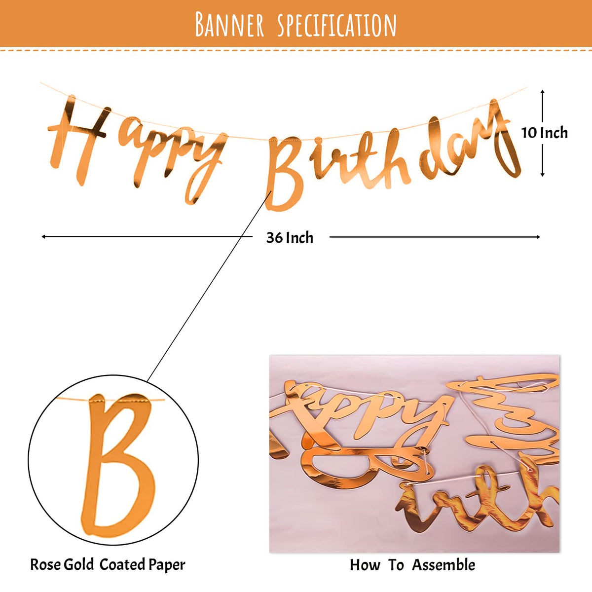 Birthday Decoration Kit for Girls Party Decor 64 PCs Theme set
