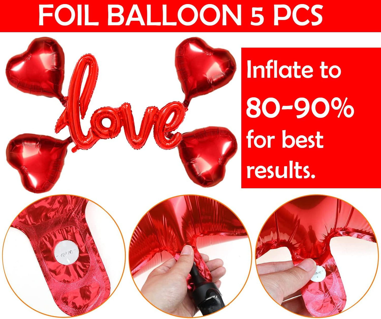 Happy Anniversary Decoration Items Kit - 62Pcs
