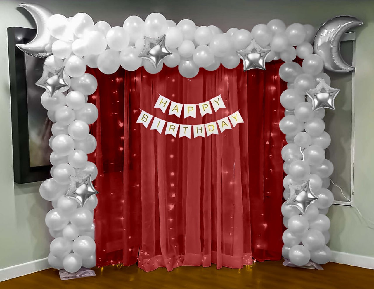 Star & Moon theme Birthday decoration Kit
