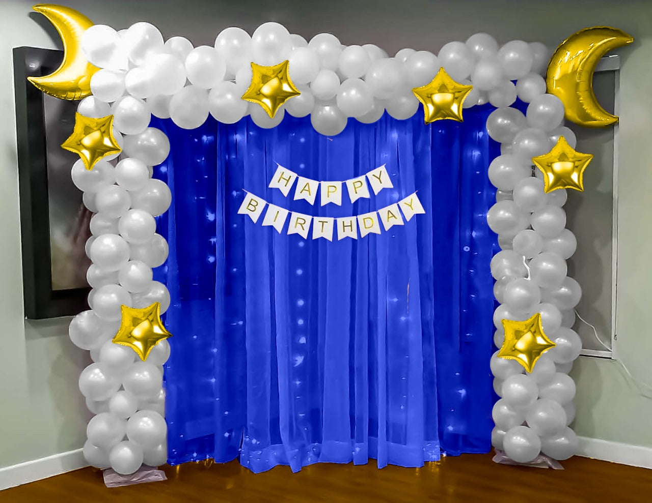 Star & Moon theme Birthday decoration Kit
