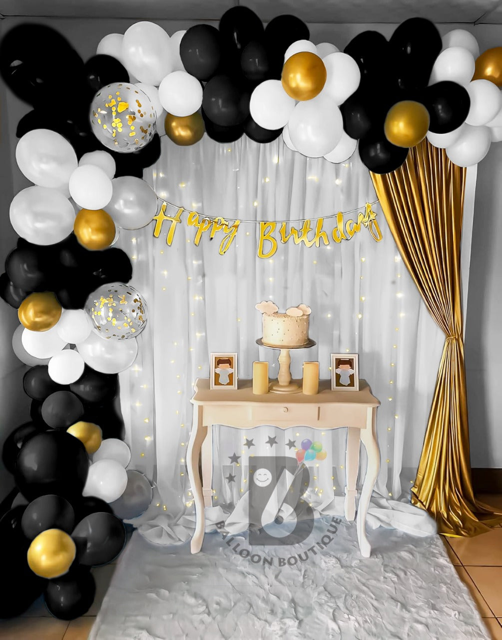 Princess Birthday decoration 76 Pcs pack backdrop curtains lights balloons etc