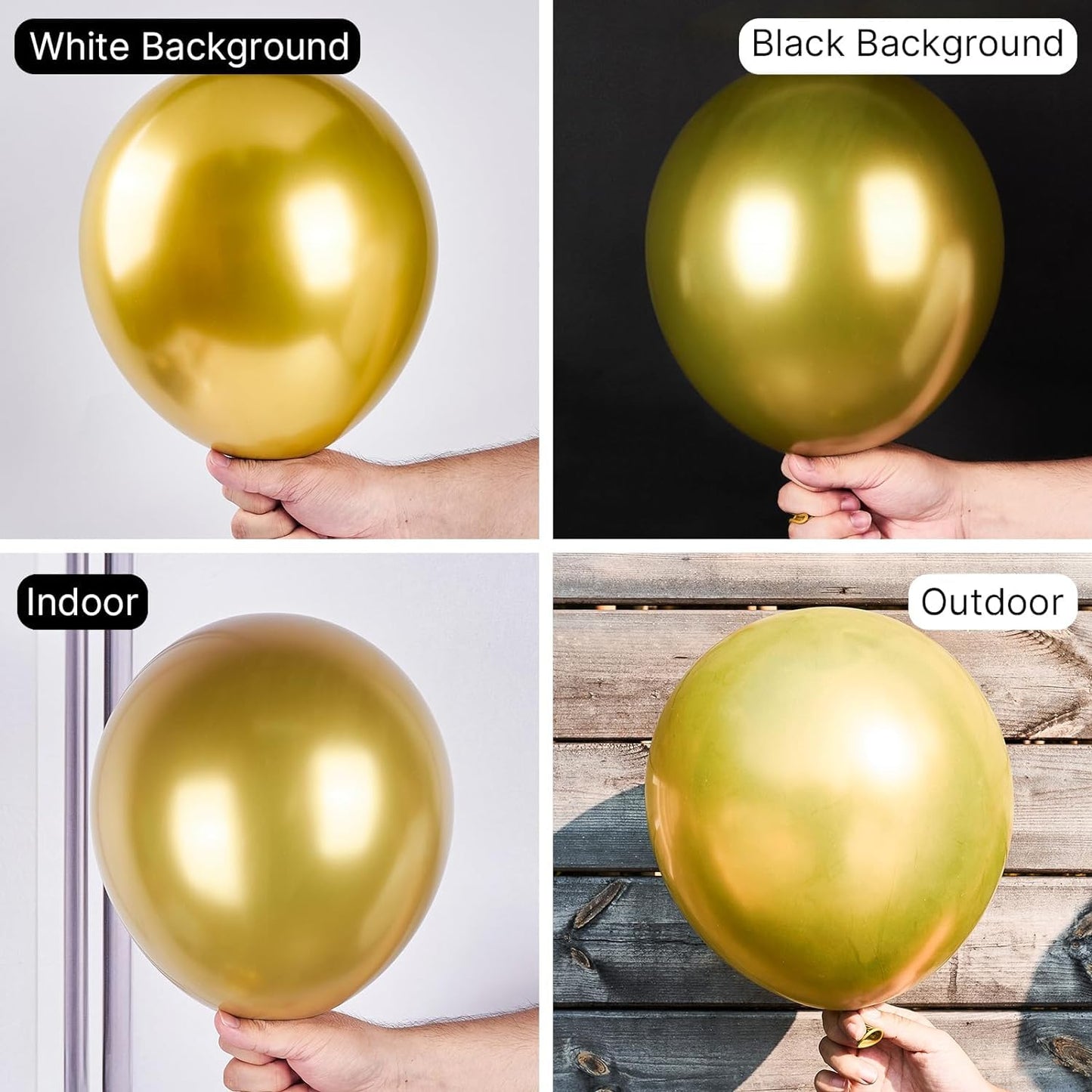 Birthday Party Decoration Shinny Chrome Balloons and Letter Foil Balloons Set of 62 Pcs