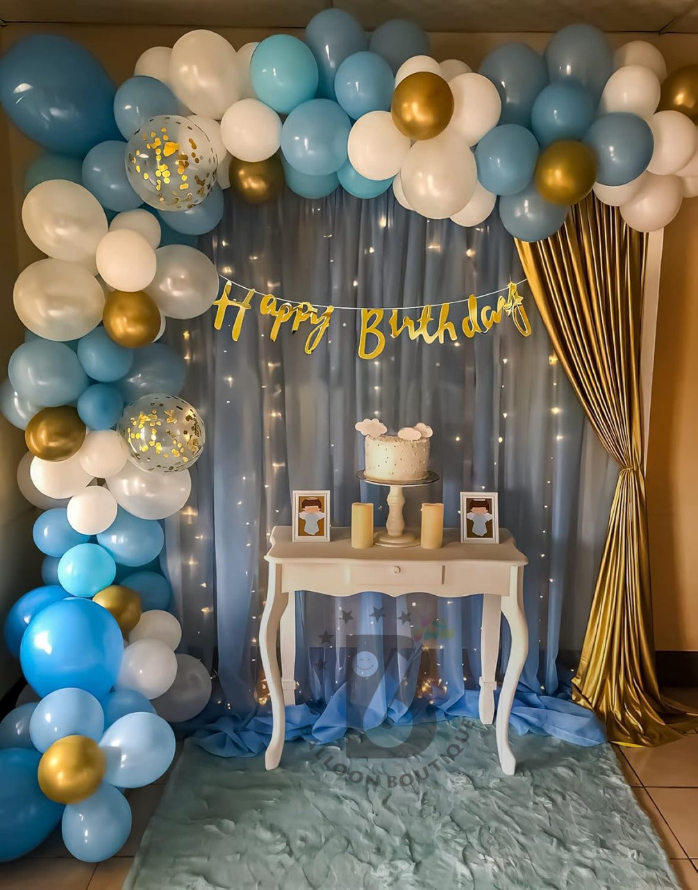 Princess Birthday decoration 76 Pcs pack backdrop curtains lights balloons etc