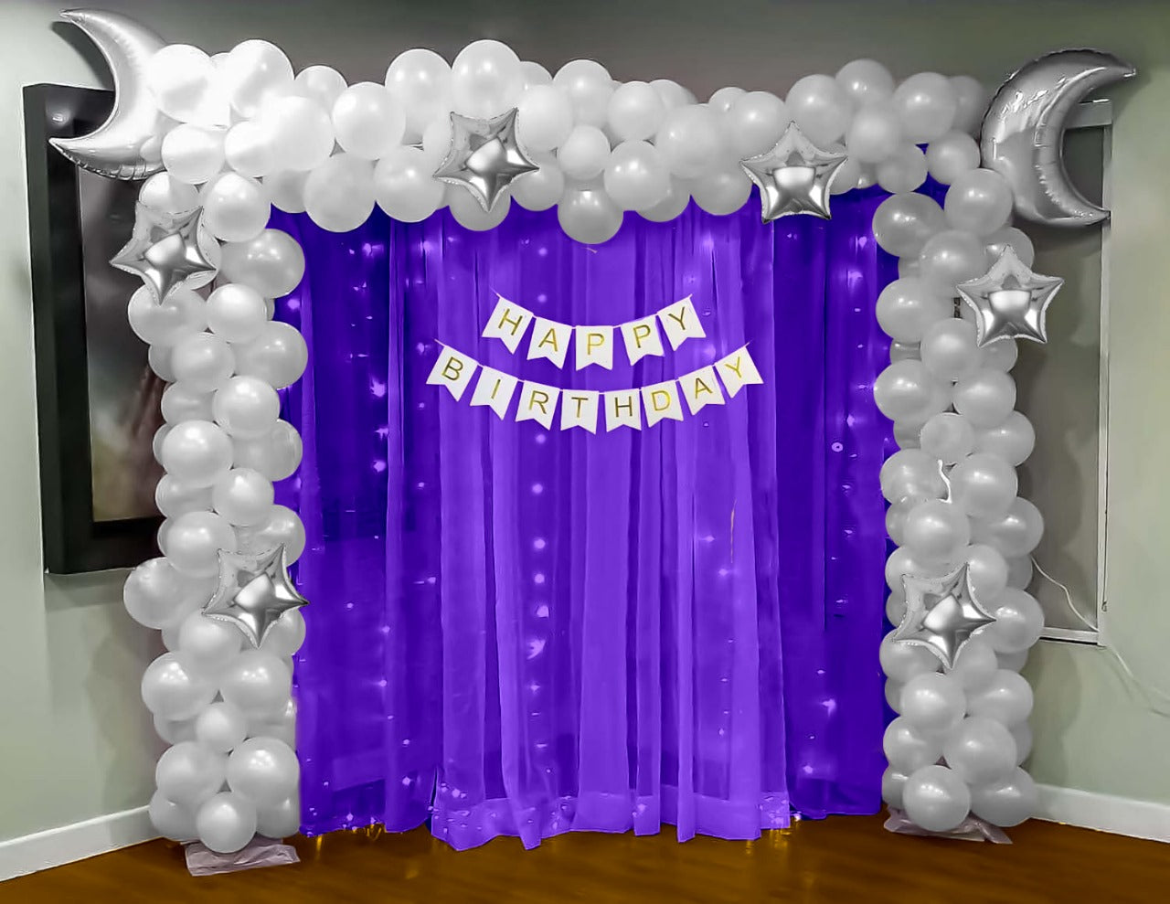Star & Moon theme Birthday decoration Kit