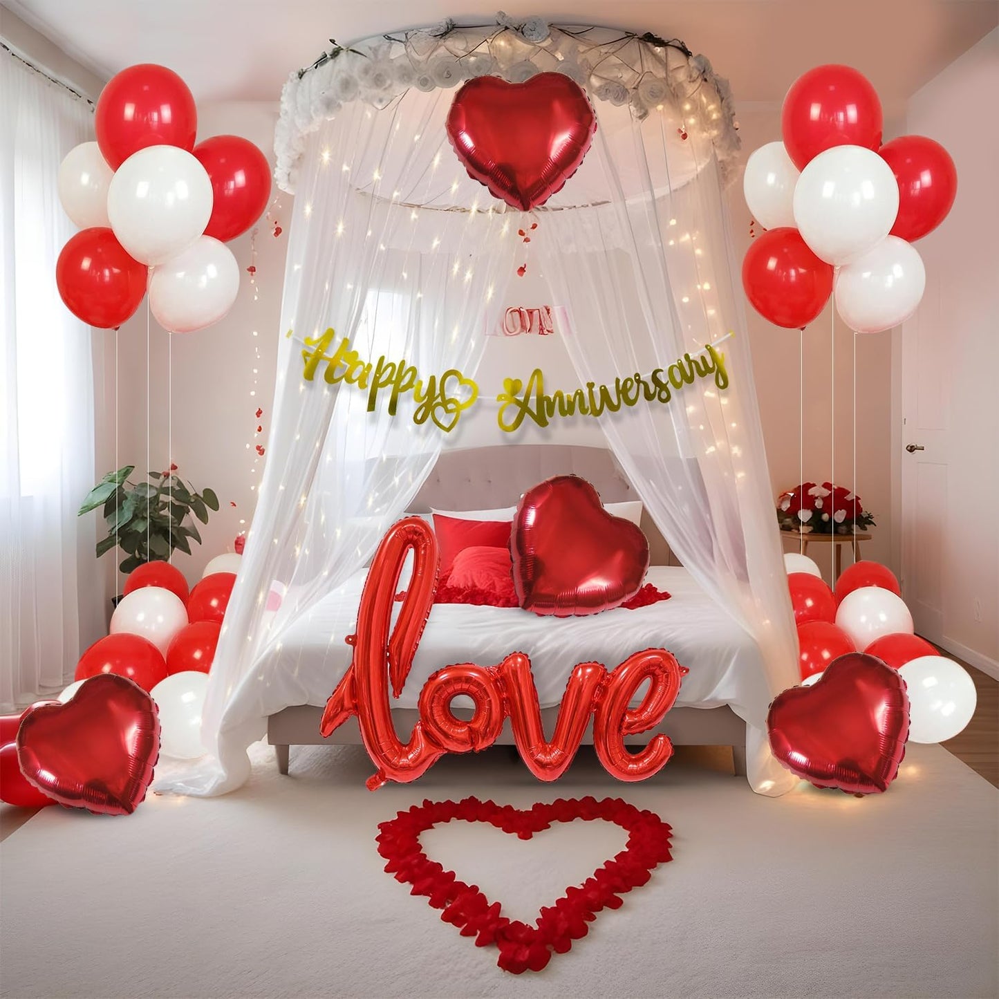 Canopy Tent Decoration for Anniversary 61 pcs set