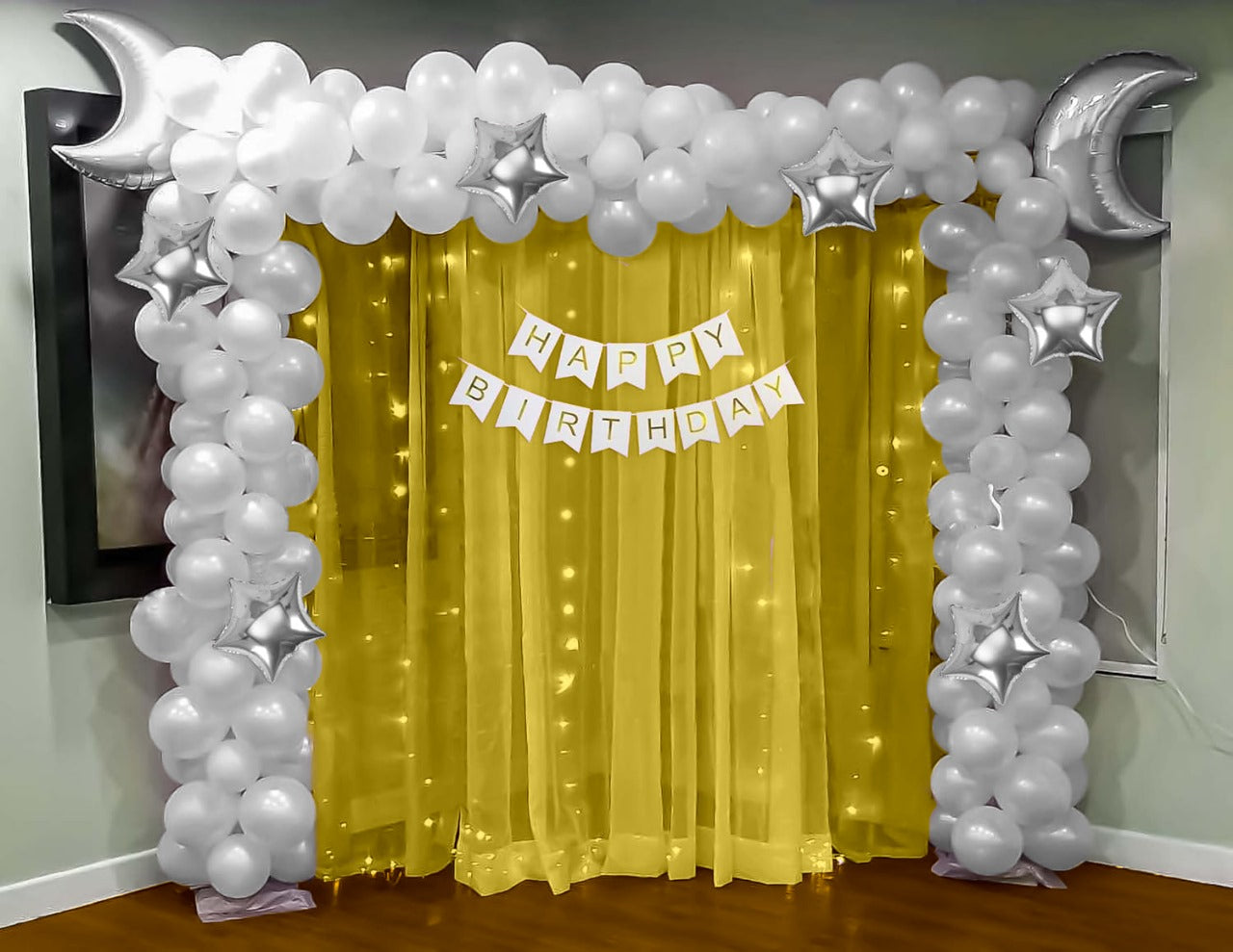Star & Moon theme Birthday decoration Kit