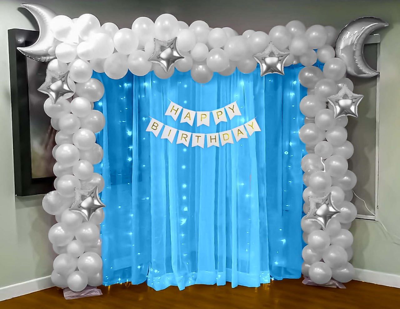 Star & Moon theme Birthday decoration Kit