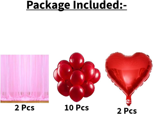 Romantic room decor anniversary or valentine's cabana Theme 14 pcs pack