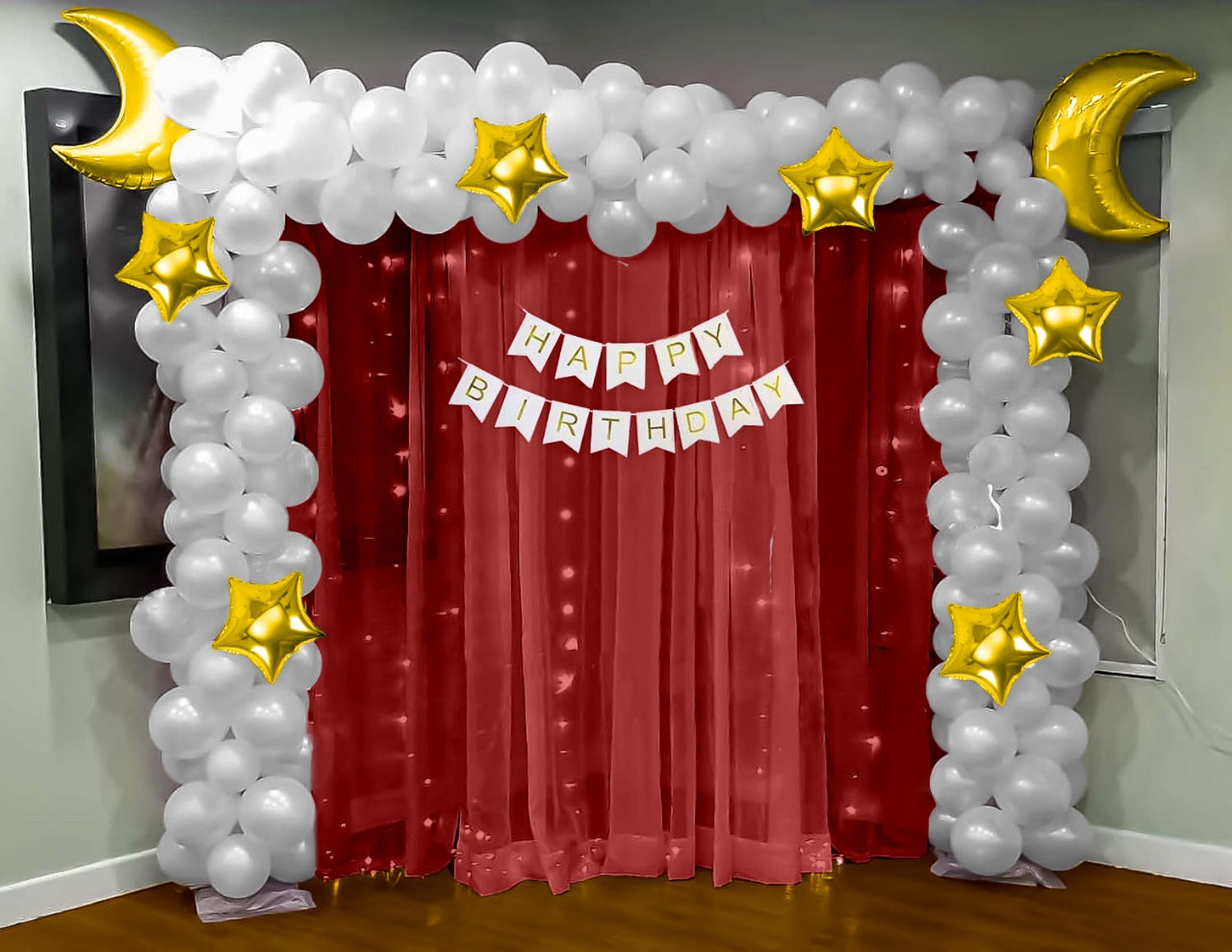Star & Moon theme Birthday decoration Kit