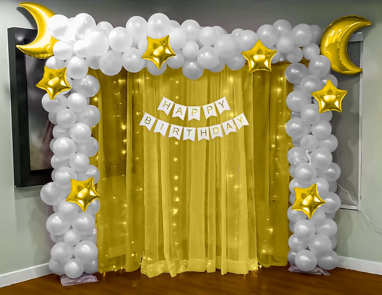 Star & Moon theme Birthday decoration Kit
