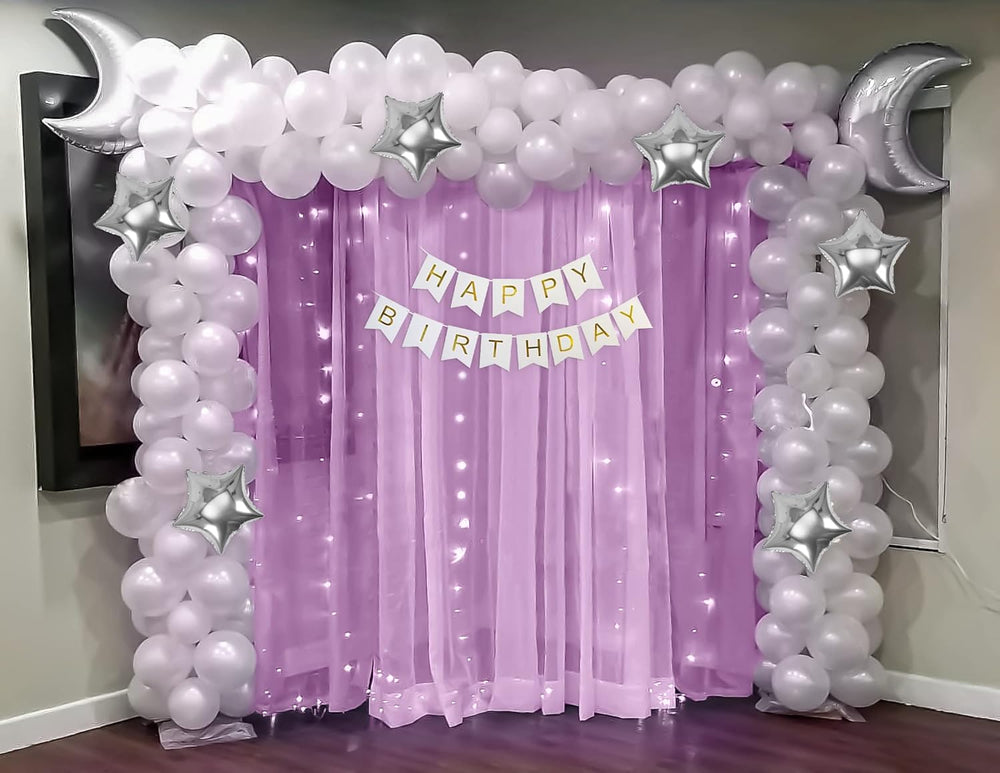 Star & Moon theme Birthday decoration Kit