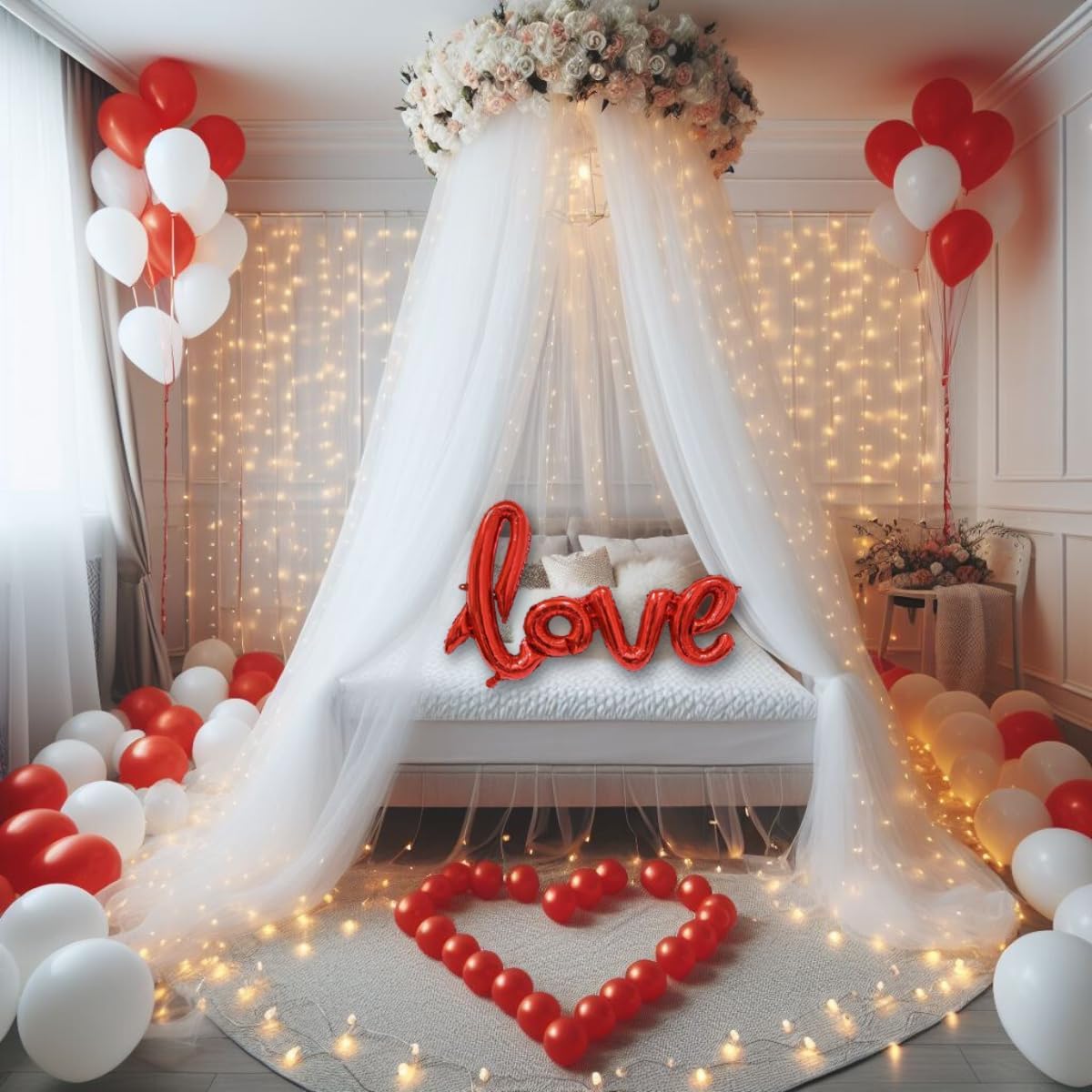 Romantic anniversary or valentine's cabana Theme 37 pcs pack