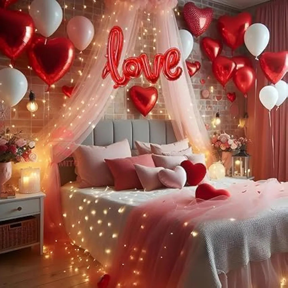 Romantic room decor anniversary or valentine's cabana Theme 27 pcs pack