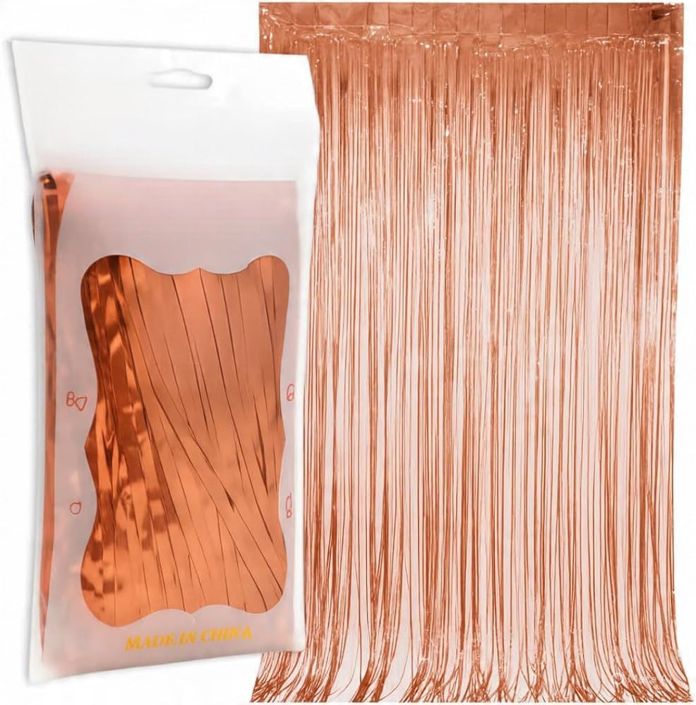 Foil Fringe Curtain Backdrop for Party Decoration - 1 Pc