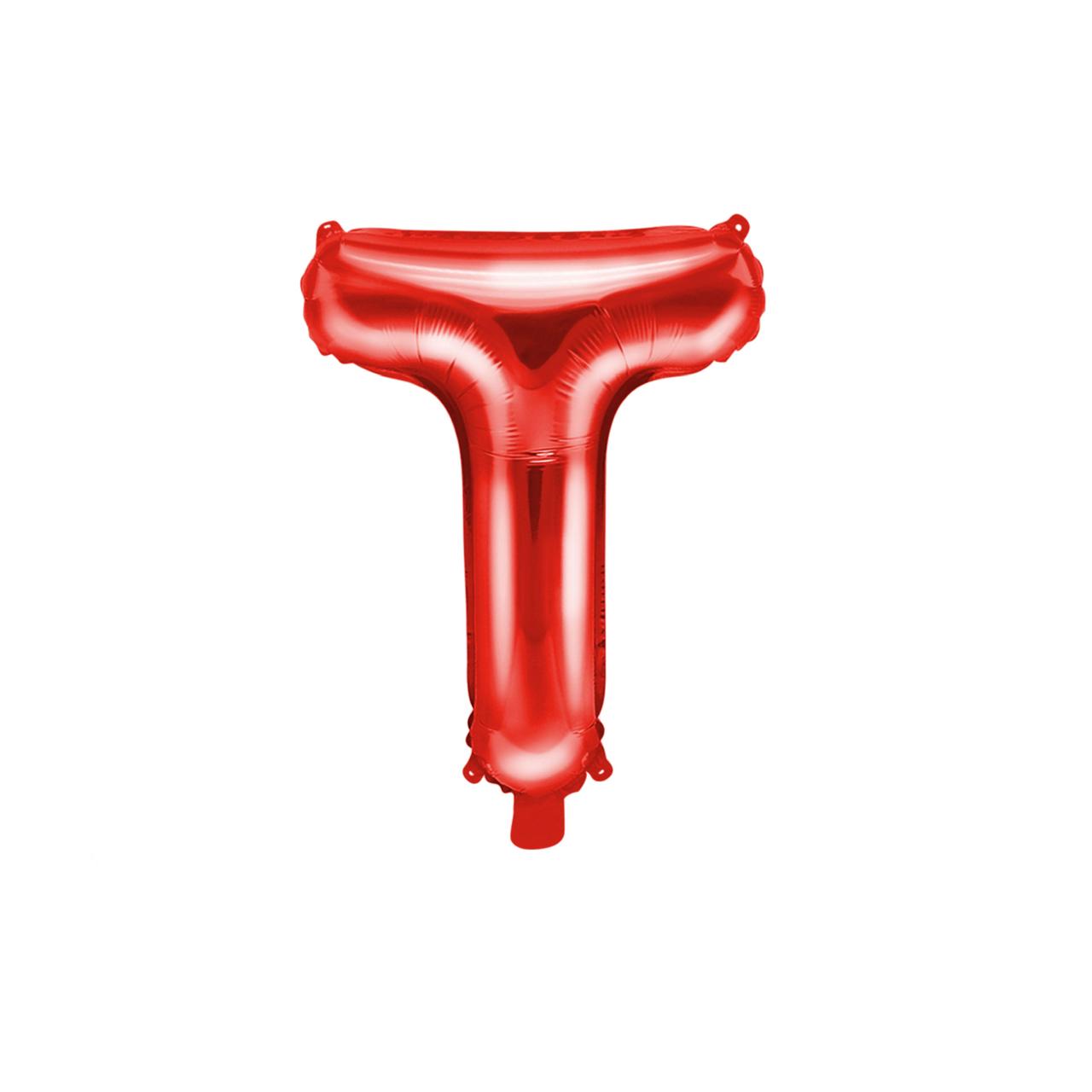 Customized alphabet foil balloons in Red color