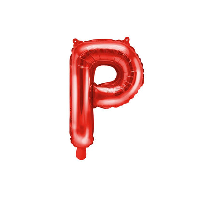 Customized alphabet foil balloons in Red color