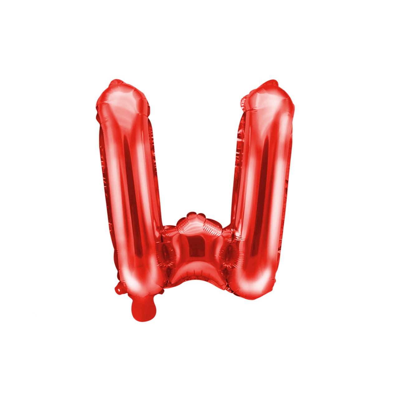 Customized alphabet foil balloons in Red color