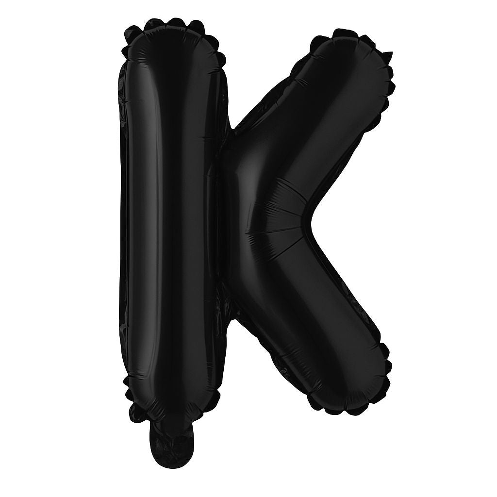 Customized alphabet foil balloons in Black color