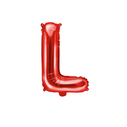 Customized alphabet foil balloons in Red color