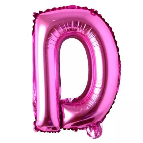 Customized alphabet foil balloons in Pink color