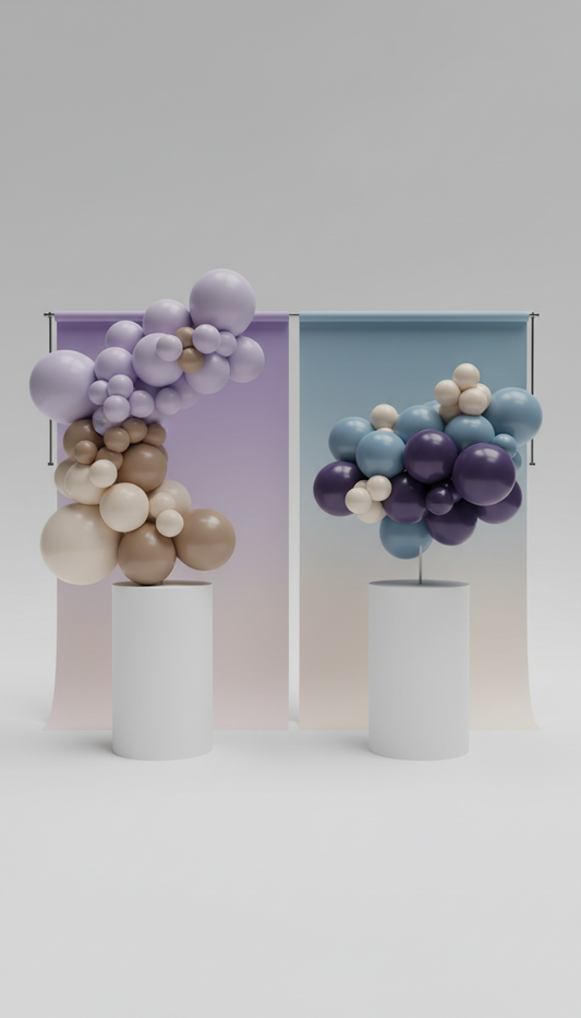 Balloon Backdrop Ensemble with Ombre Effect