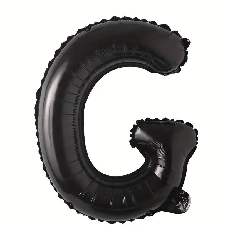Customized alphabet foil balloons in Black color
