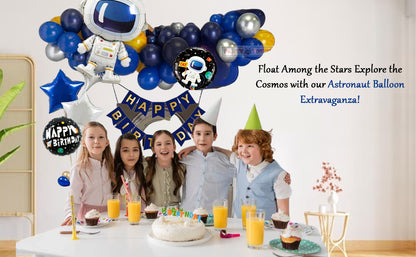 Party Town 48-Piece Astronaut Space Balloon Pack, Helium Supported, 32-inch Foil