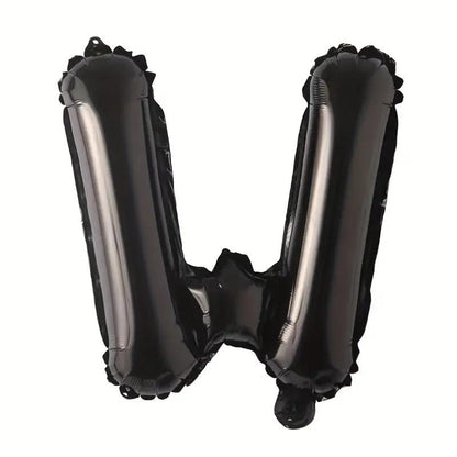 Customized alphabet foil balloons in Black color