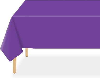 Plastic Table Cover Disposable waterproof , 54 x 108 Inch Tablecloths