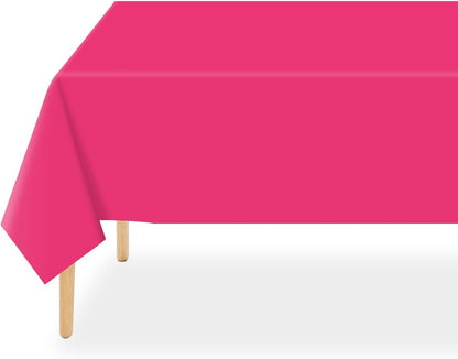Plastic Table Cover Disposable waterproof , 54 x 108 Inch Tablecloths