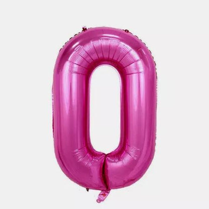 Customized alphabet foil balloons in Pink color