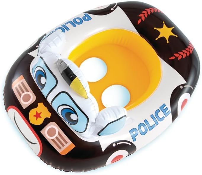 Police Car Ring Tube Water Play Centre Toy for Kids - 78 x 58 Cms