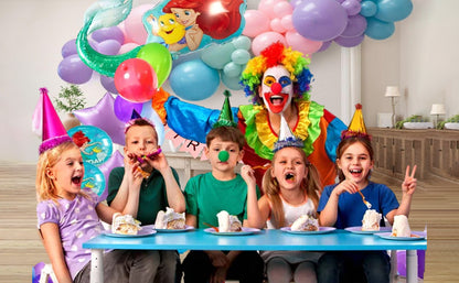 Delightful 48-Piece Mermaid Party Balloon Arch Kit - 32-inch Foil, Helium Ready