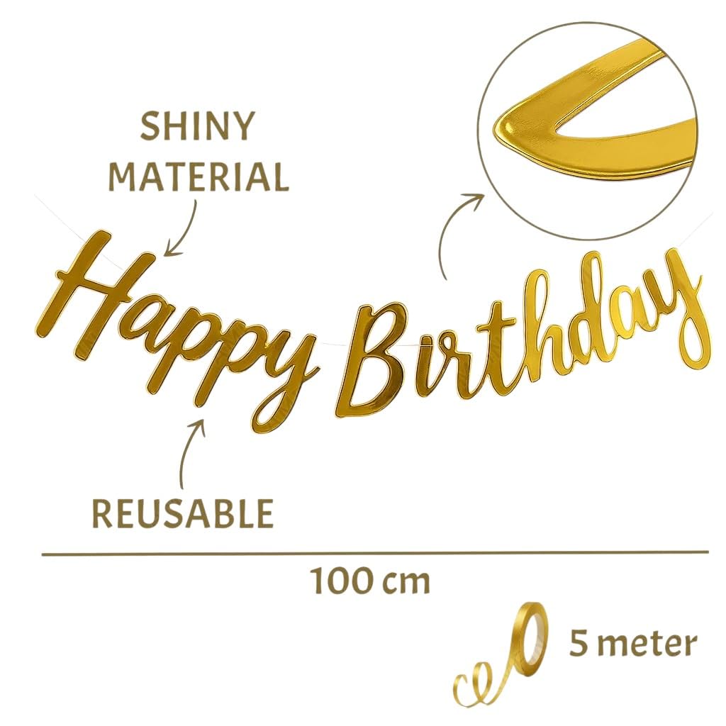 Happy Birthday Decoration Items 92Pcs Birthday Decoration Kit