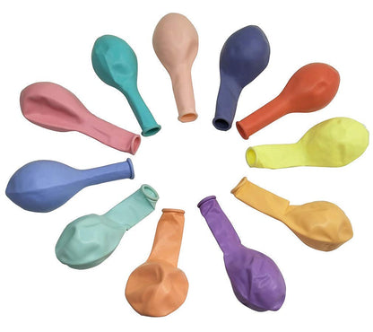 Pastel Latex Balloons 10 Inches (Pack of 50) Multi and single color