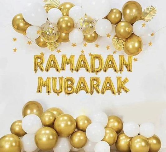 Ramadan Mubarak Celebration Theme - Set of 66 Pieces