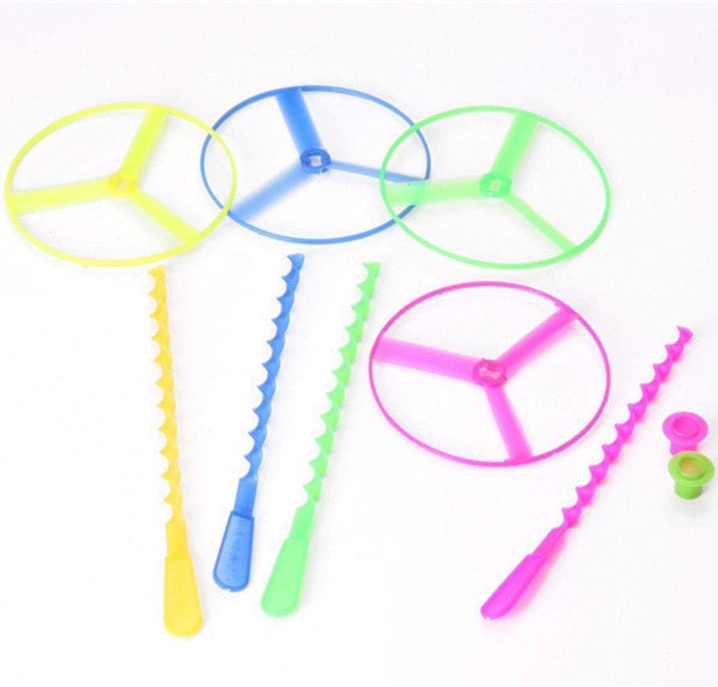 lying Disc Launcher Toy Set – Hand Spin Propeller Toy for Kids (Pack of 6)