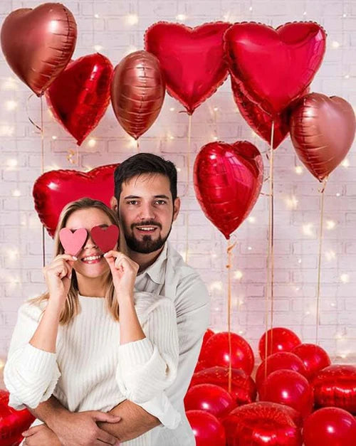 Romantic Red Balloon Decoration Kit – Set of 33 Pcs